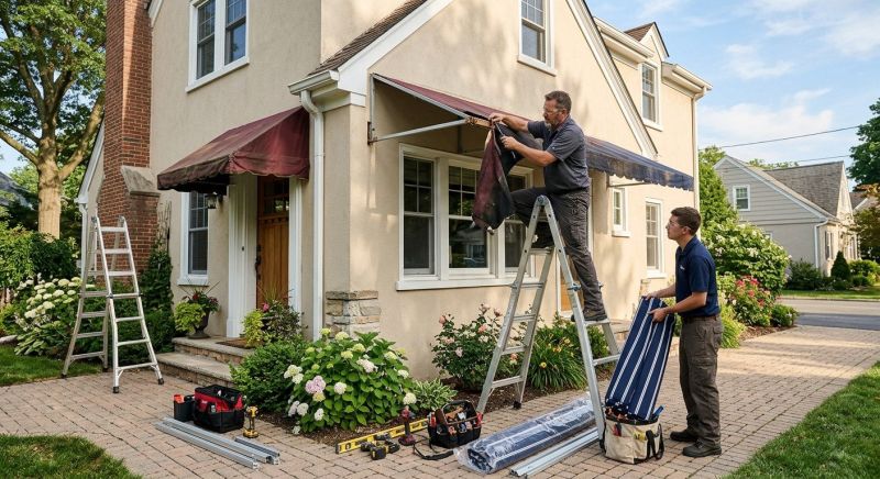 Canvas Awning Installation
