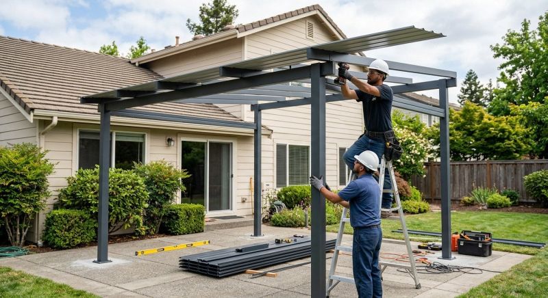 Canvas Patio Cover Installation