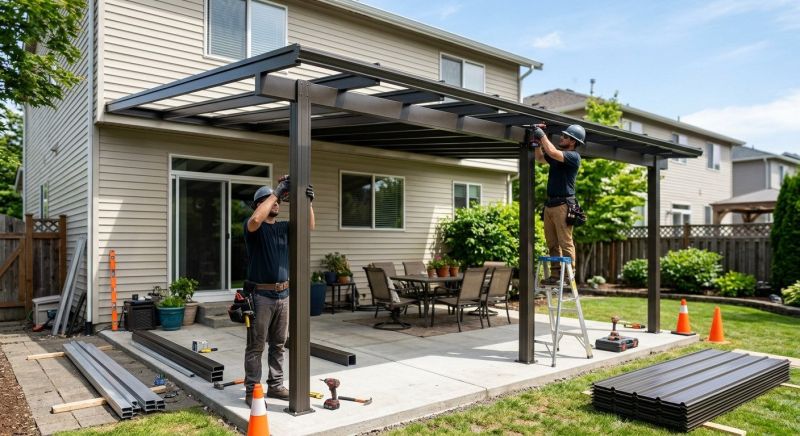 Louvered Patio Covers Installation