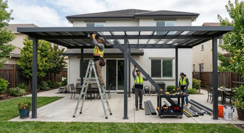 Louvered Patio Covers Installation