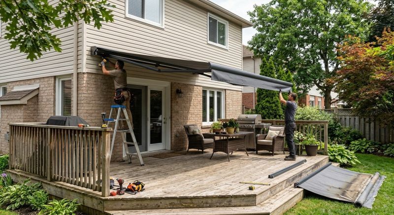 Mobile Home Awning Installation