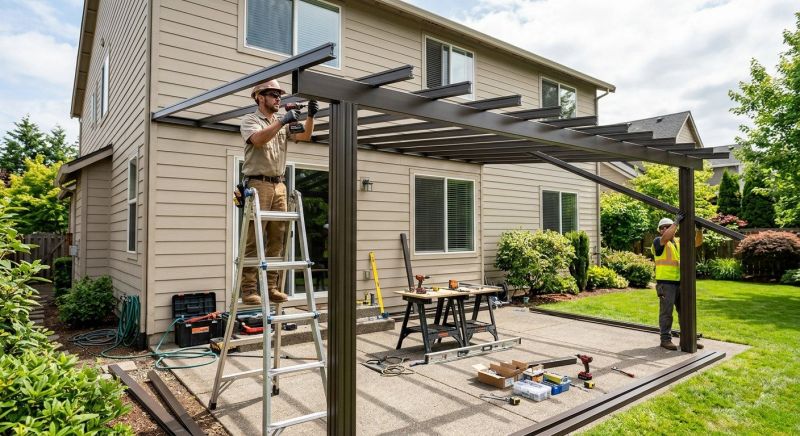 Playground Shade Cover Installation