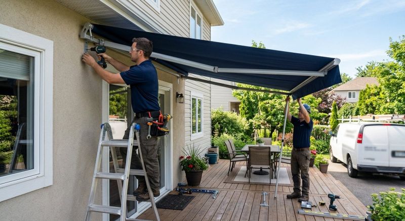 Storefront Awning Installation