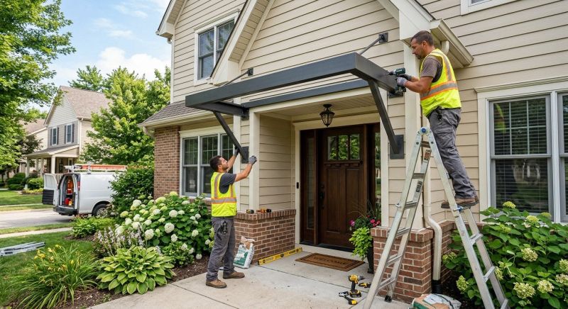 Storefront Awning Installation
