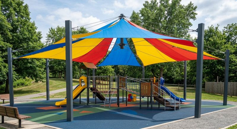 Playground Shade Cover Installation